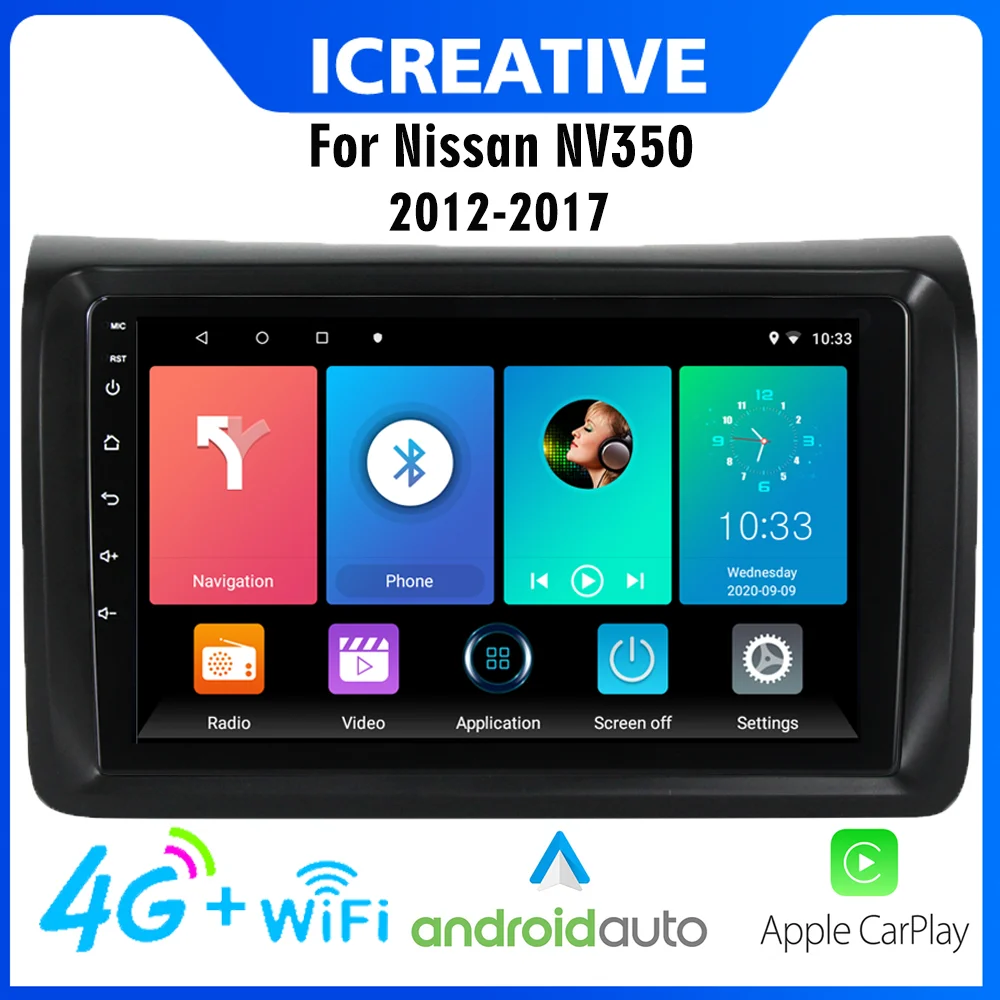 

CarPlay Автомагнитола Магнитола Мультимедиа автомобиля Автомобильный мультимедийный плеер Carplay, стерео-система на Android, с 9 "экраном, GPS, 4G, для ...