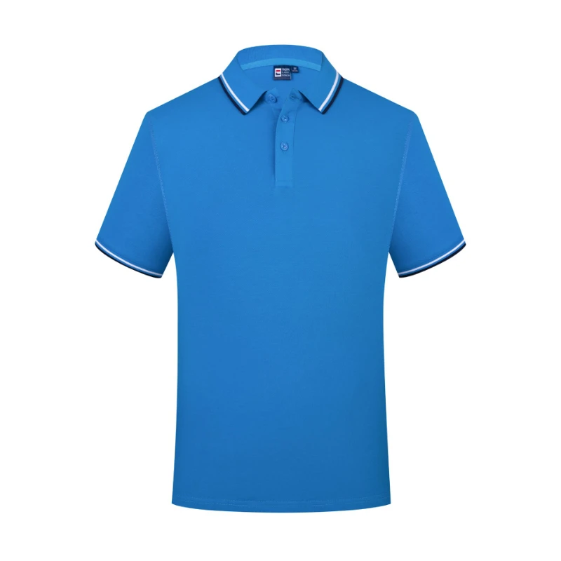 

Мужская летняя футболка-поло с коротким рукавом