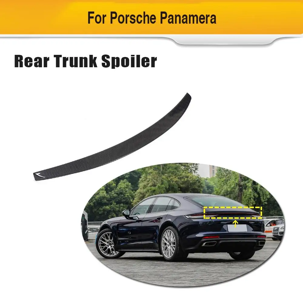 

Rear Trunk Spoiler Wing For Porsche Panamera 2017-2019 Rear Boot Tail Wing Spoiler Carbon Fiber