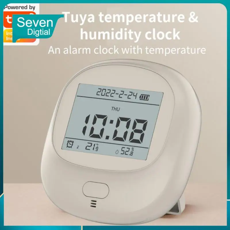 

Tuya Wireless Backlight Remote Monitoring Alarm Smart Home Weather Station Clock Tuya Temperature Humidity Monitor