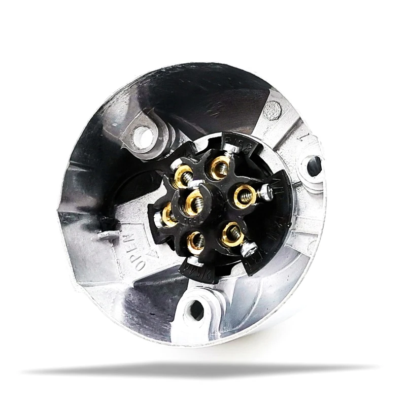 7-контактный буксировочный прицеп металлический алюминиевый сплав 12 В Круглый