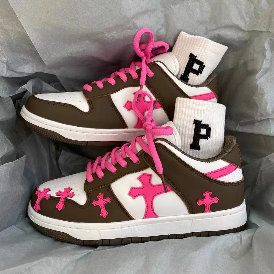 

Y2K Sneakers Women's men Vulcanize Shoes Brand Sewing Luxury Sport Shoes Flats Female Light Walking Shoes Women goth Sneakers