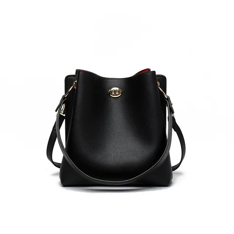 Кожаная сумка-ведро LUYO, женские сумки на плечо 2023, женские брендовые кошельки и сумочки через плечо для женщин, роскошная дизайнерская сумочка