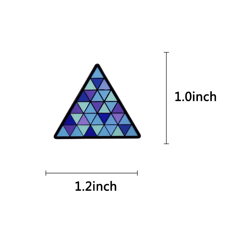 Брошь в виде человека из Детройта брошь под легендой треугольник конический