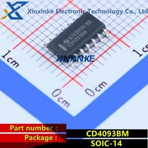 CD4093BM CD4093 SOIC-14 Logic Gates CMOS Quad 2-Input NAND Schmitt Triggrs Brand New Original