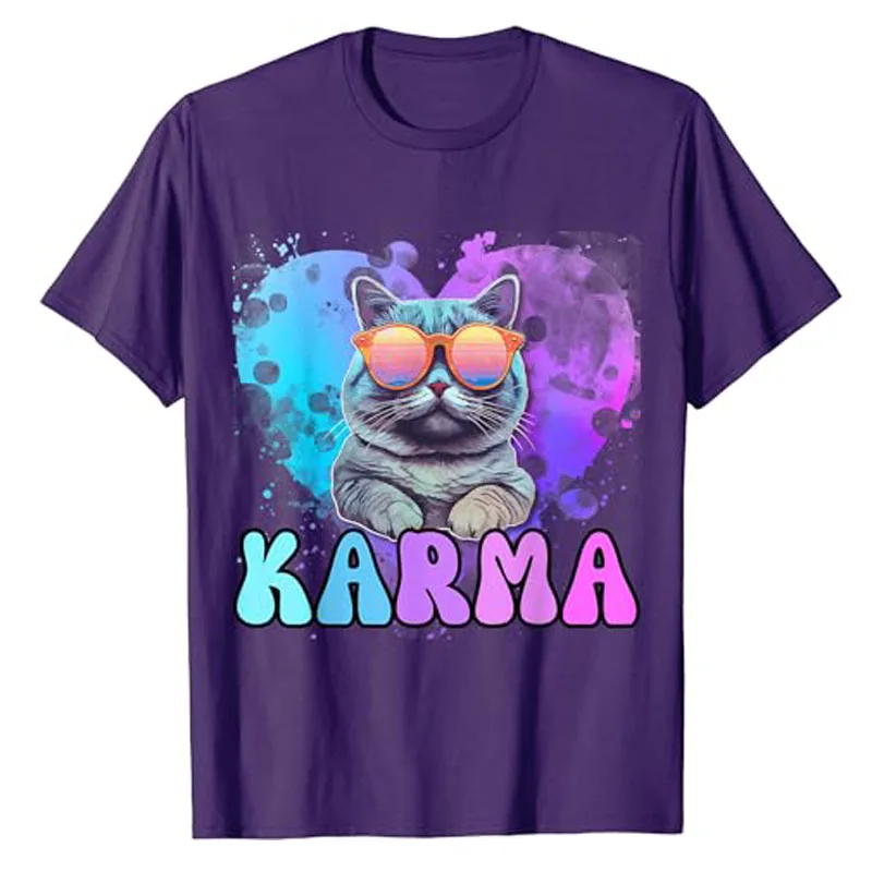 Футболка с надписью Karma Cat Lover Это мой парень
