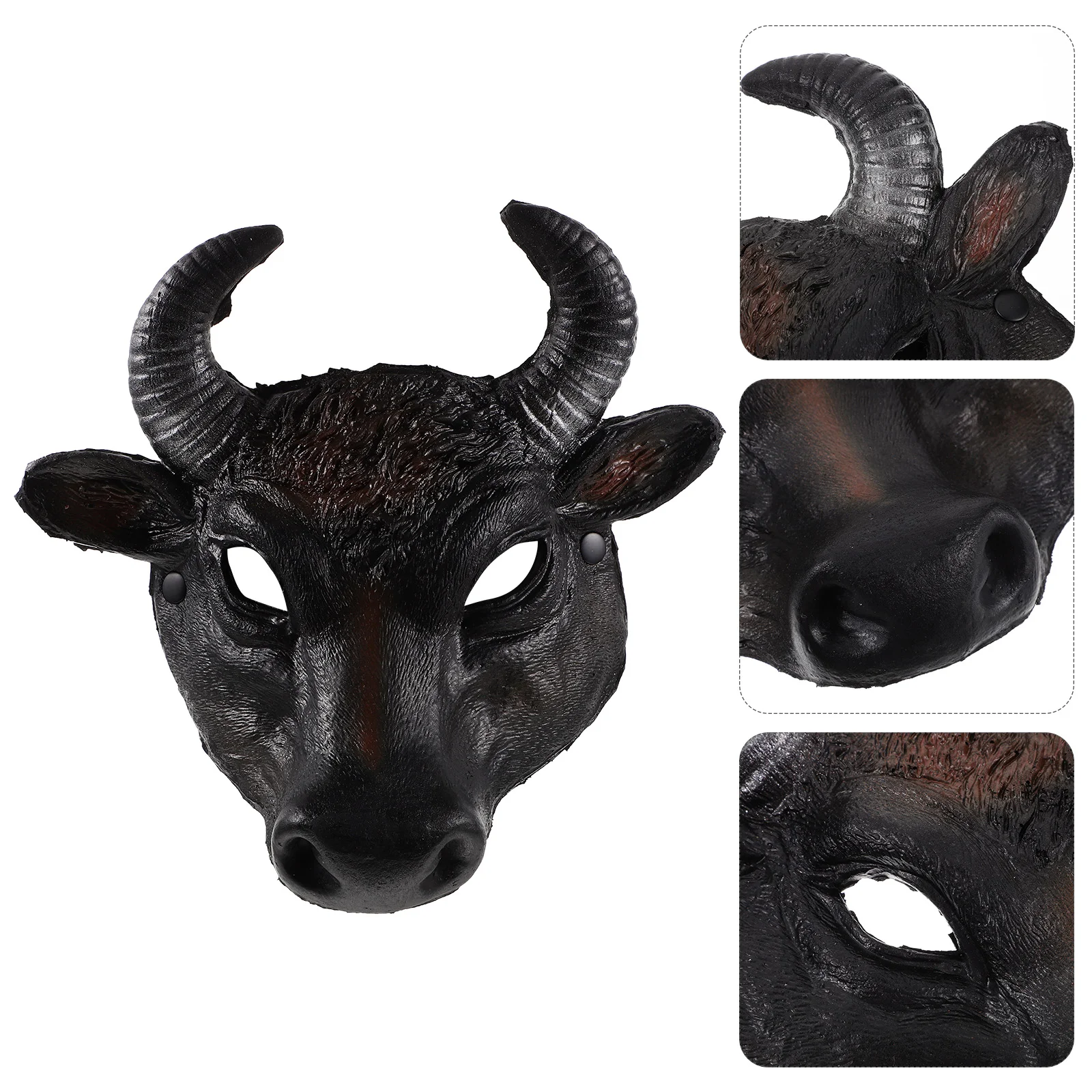 

Halloween Items Costume Prop Masquerade Accessories Decorate Stuff Bull Mask Pu Half Face