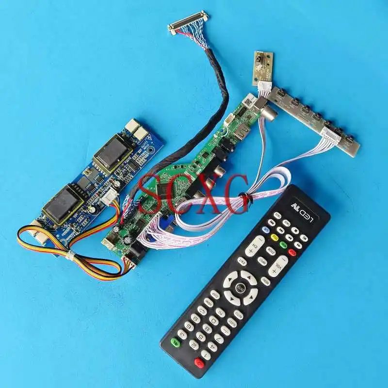 

Плата контроллера ЖК-дисплея подходит для M170E4 M170E5 M170E6 M170E7 1280*1024 17 "4CCFL VGA AV USB HDMI-Совместимость 30 Pin LVDS DIY Kit