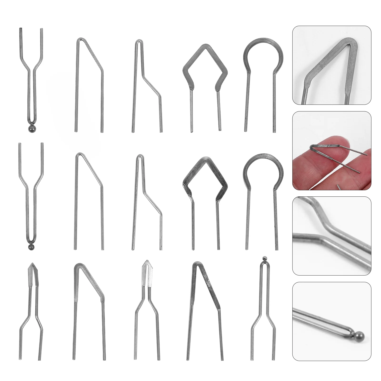 

15 Pcs Kit Iron Tip Wood Burning Wire Tips Nib 3X2.3CM Machine Tool Silver Heating