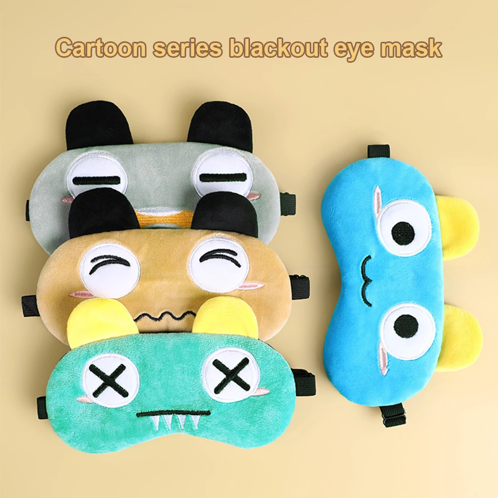 

Plush Sleep Mask Eye Cover Sleeping Cute Cartoon Kids Blindfold Eyes Bandage For Women Travel Relax Eyepathces Dream Night Mask