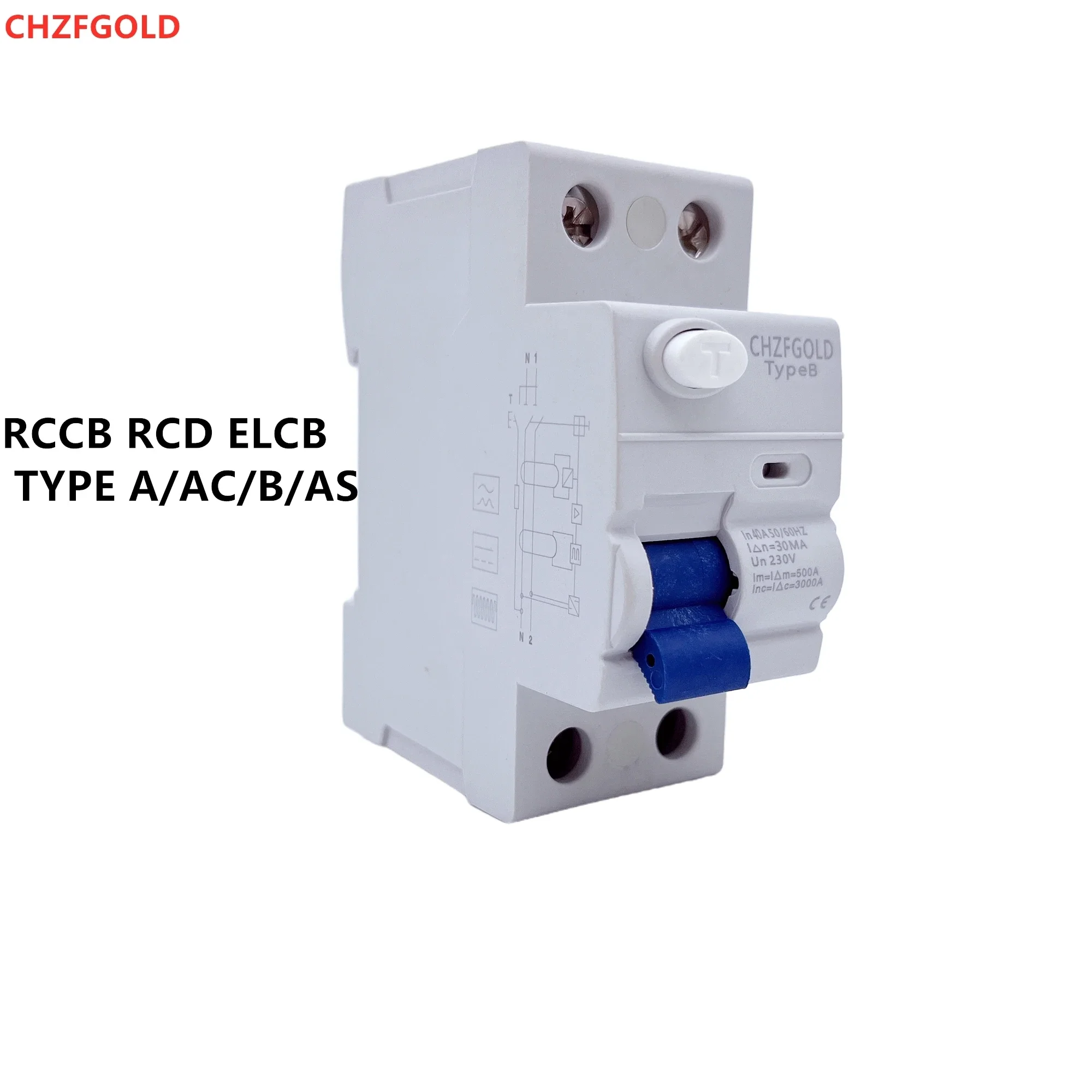 RCCB 2P 4P 10 мА 30 300 25 А автоматический выключатель переменного тока rcd elcb rccb тип B