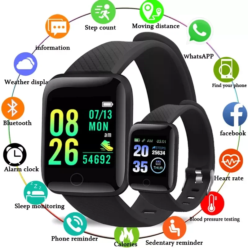 

Smart Watch Men Blood Pressure Waterproof Smartwatch Women Heart Rate Monitor Fitness Tracker Watch Sport For Android IOS