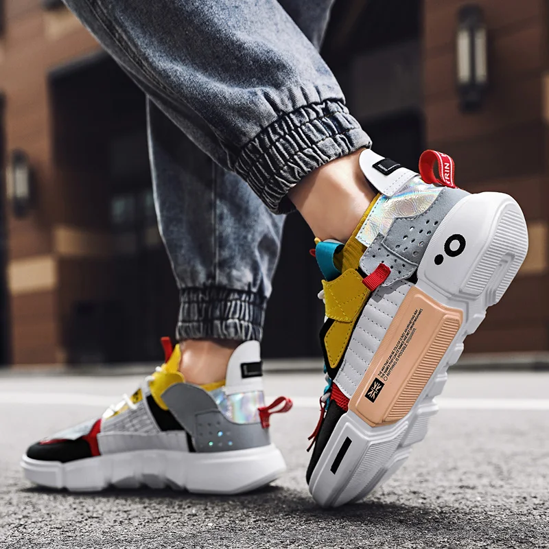 Men Sneakers Running Shoes Lightweight Cushioning Outdoor Walking Shoes Sport Shoes Elastic Women's Tenis Shoes Zapatilla Hombre