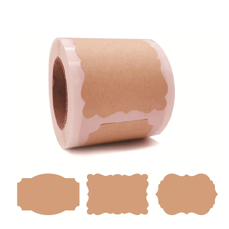 

150 шт., стикеры на Рождество, стикеры на подарочные бирки, стикеры с именной биркой, стикеры на стикеры 1,25X2,28 дюйма (коричневые крафт-бумаги)