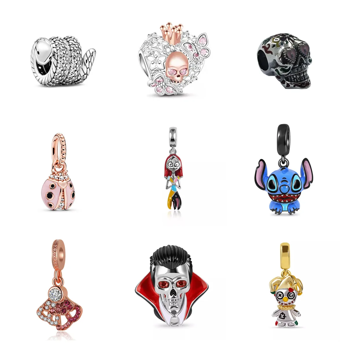 Браслет из серебра 925 пробы с красным капающим драконом Подходит для Pandora - купить