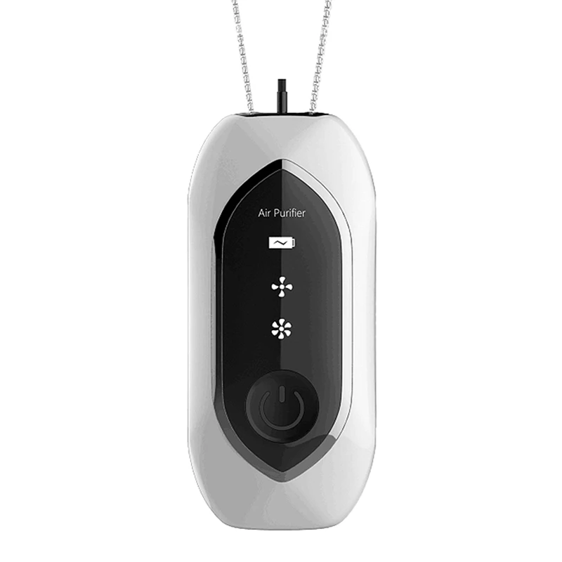 

Hanging Neck Air Purifier, Fashionable Personal Wearable Mini Portable Necklace Air Purifier Negative Ion Generator