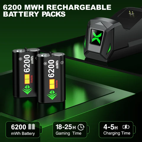 Док-станция для зарядки контроллеров Xbox 6200 мАч — детальный вид товара