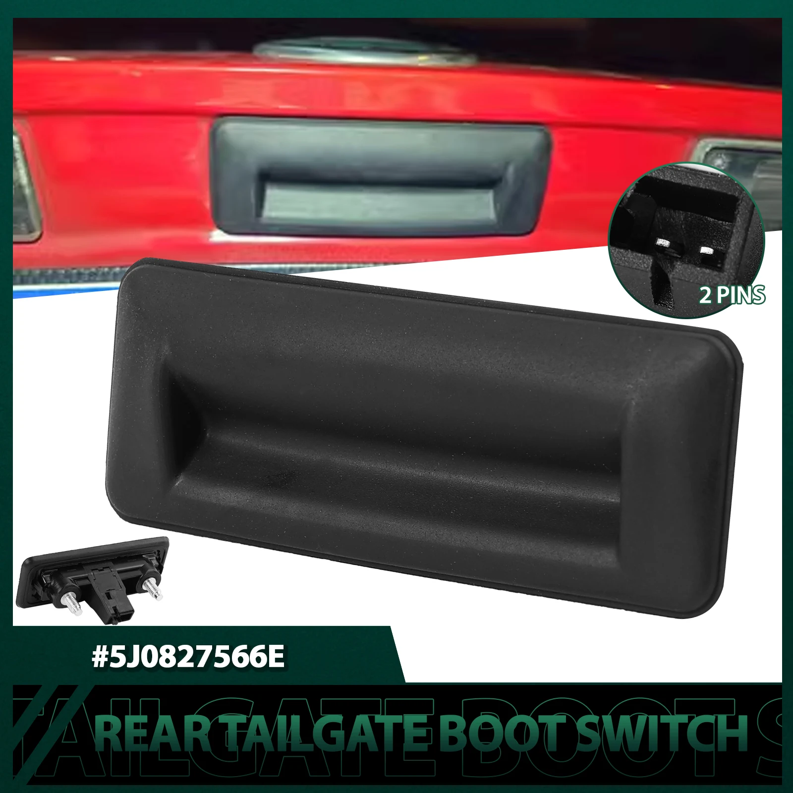 Переключатель багажника для VW Golf MK5 2007-09 Audi A1 Skoda Fabia Yeti Superb Roomster 5J0827566E 5J0827566