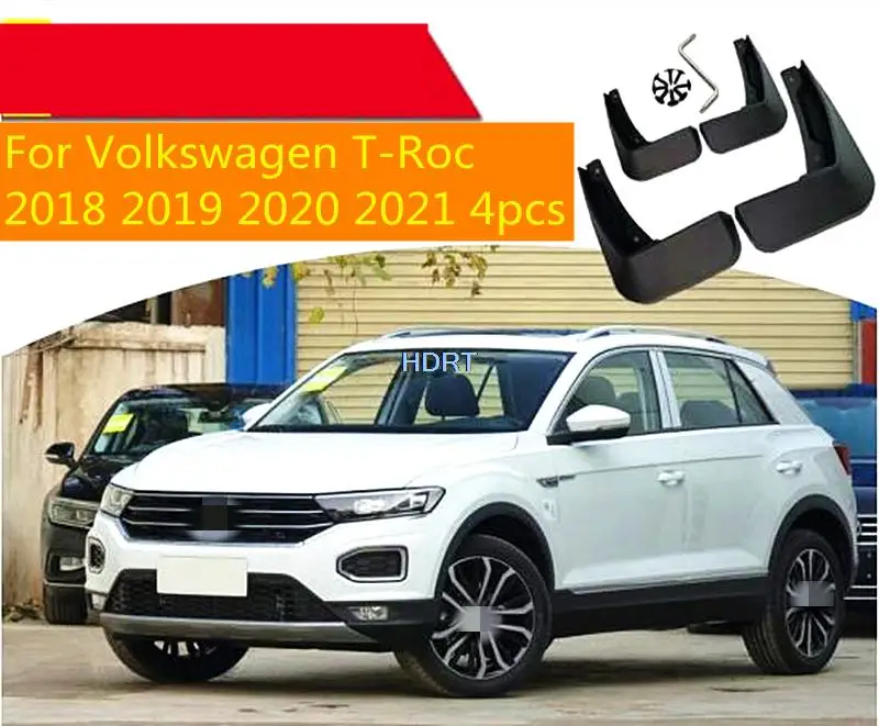 4 шт. Автомобильные Брызговики для Volkswagen T-Roc 2018 2019 2020 2021 |