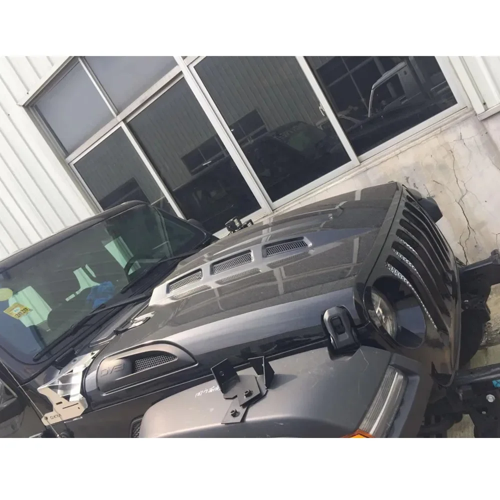 Фото Стальная крышка двигателя Lantsun JL1065, 1 шт., крышка Hellcat для Jeep Wrangler JL2018+ №4