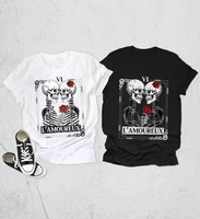 lamoureux shirt the lovers sixth shirts tarot skeleton love vi gift valentines day cute t shirt fashion graphic short sleeve tee