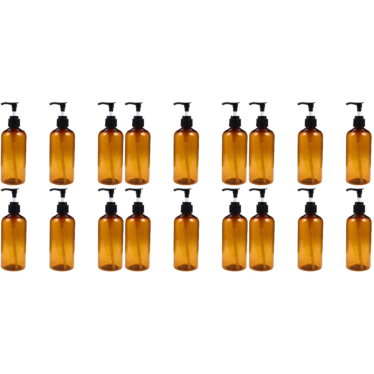 

18 pcs 300ml Emulsion Storage Bottles Sub Packaging Bottle Press Lotion Bottles