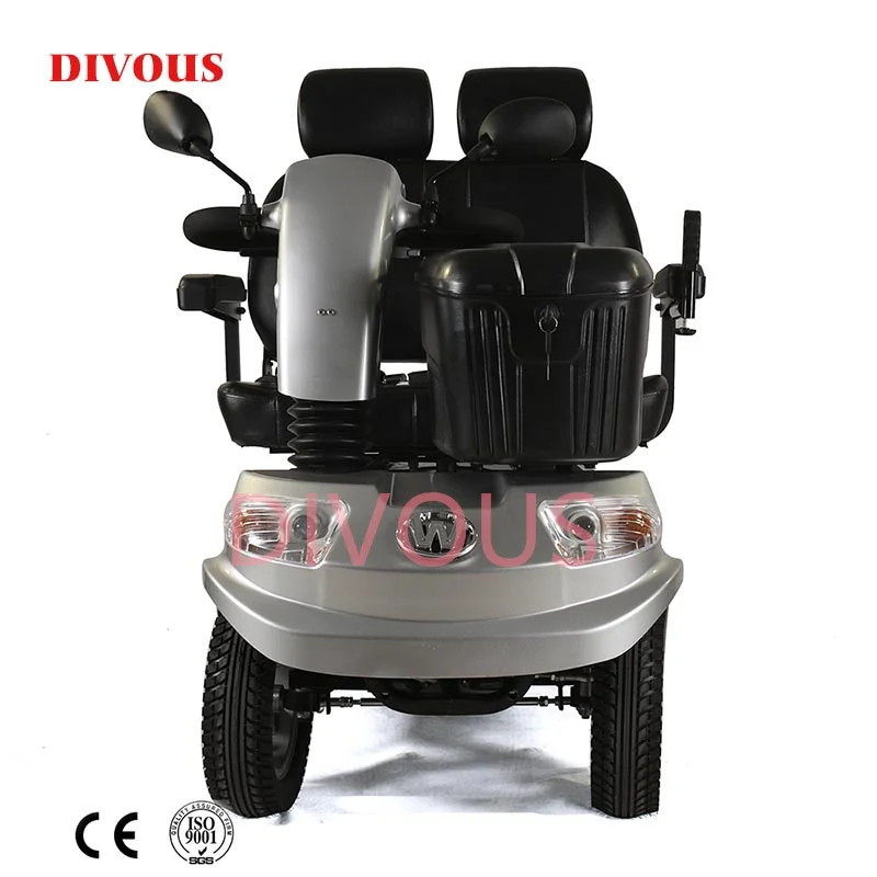 Бесплатная доставка Двухместный Электрический скутер для отдыха на открытом