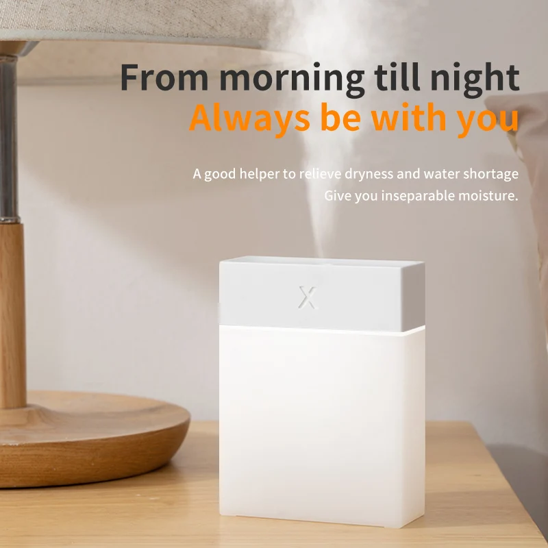 

Portable 280ml Air Humidifier Mini Aroma Oil Diffuser USB Cool Mist Sprayer with Soft Night Light for Home Car Square Purifier