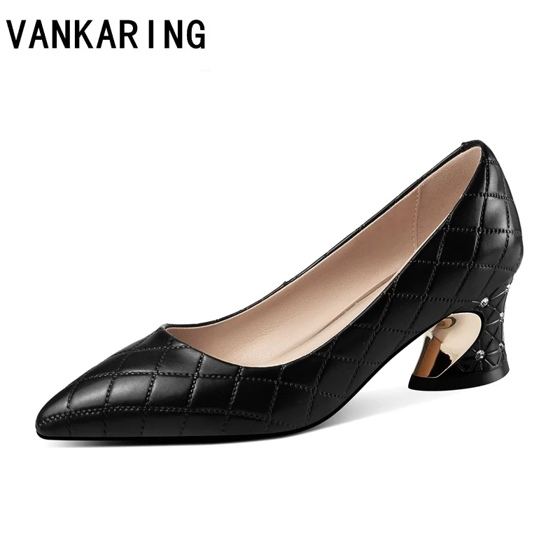 

print cow leather pumps spring summer women pumps female shoes woman pointed toe fashion crystal high heel nude pumps footwear