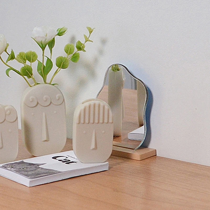 

1:12 Dollhouse Miniature Simulated Desktop Mirror Dressing Mirror Makeup Mirror Doll House Bed Room Bathroom Scene Accessories