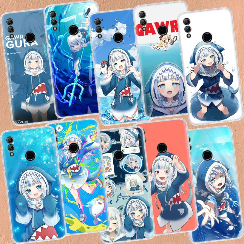 

Gawr Gura Hololive Anime Phone Case For Honor 50 20 Pro 10i 9 Lite 9X 8A 8S 8X 7S 7X 7A Huawei P Smart Z 2021 Y5 Y6 Y7 Y9 Cover