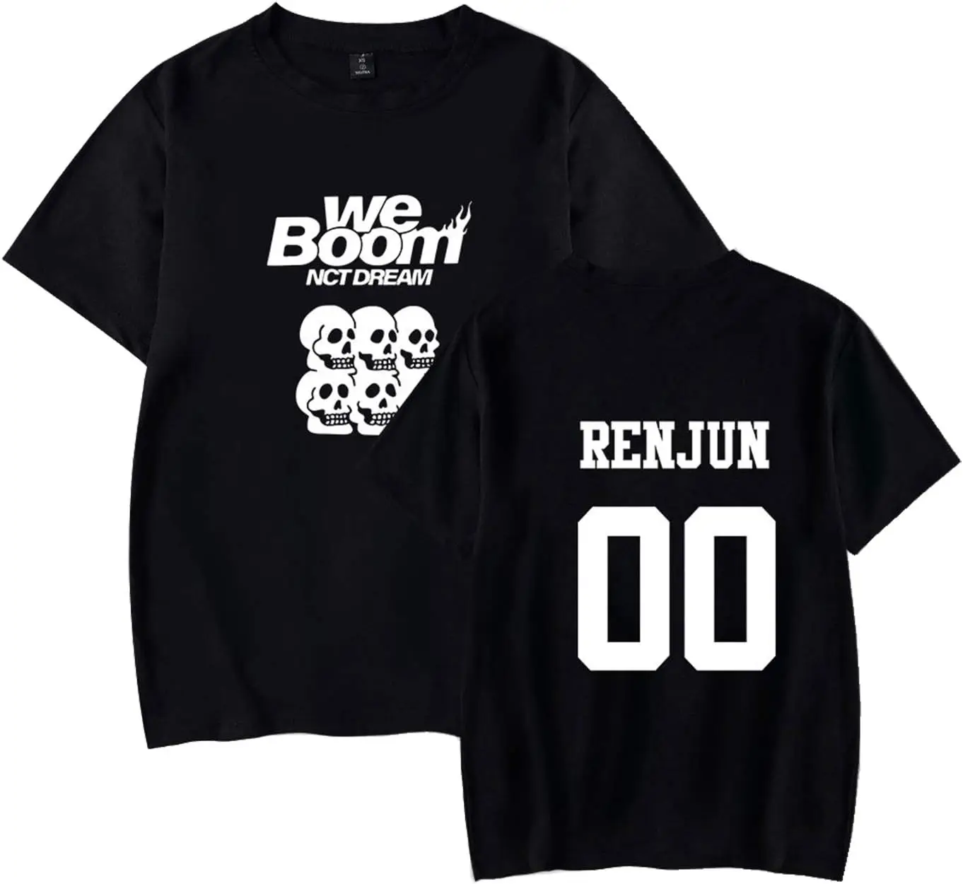 Xkpopfans Kpop NCT Dream T-Shirt New Album We Boom Tshirts Jaemin Mark Chenle Renjun Tee Shirt