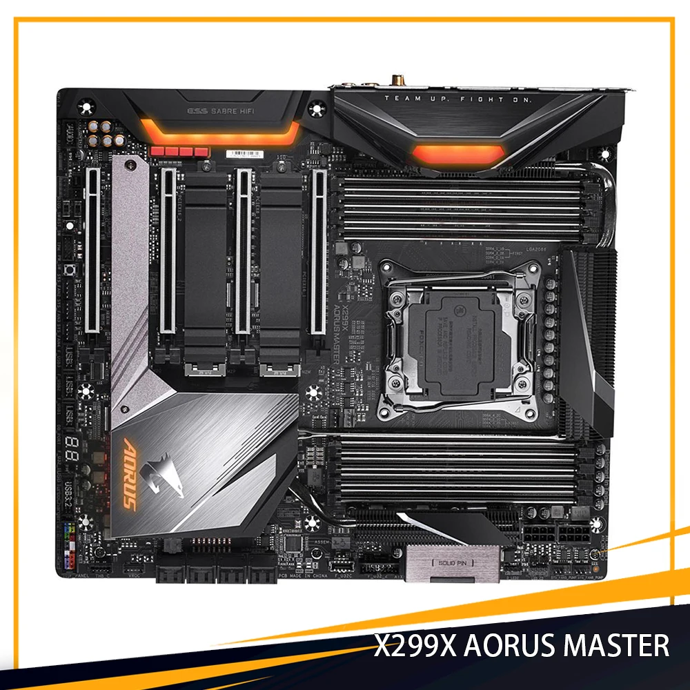 

X299 X299X AORUS MASTER For Gigabyte LGA 2066 DDR4 256GB E-ATX Core i7-7800X Or Above X Series / Core i9 X Processors