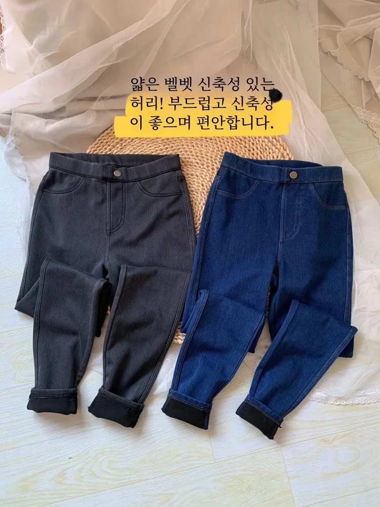 Новые итальянские домашние осенние и зимние вязаные ботинки из джинсовой ткани