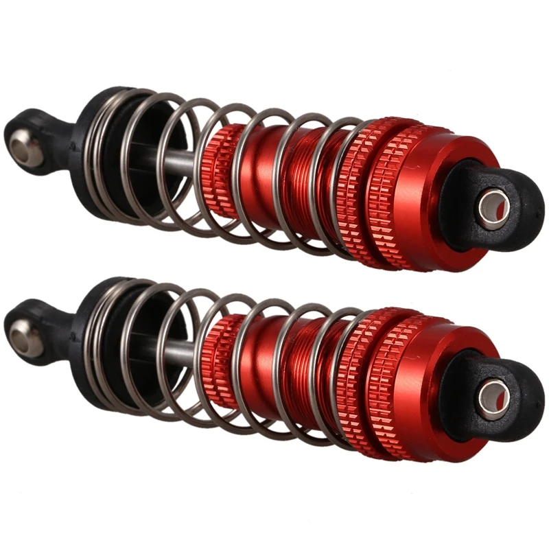

2Pcs Metal Shock Absorber Damper Replacement Accessory For Wltoys 144001 1/14 4WD RC Drift Racing Car Parts,Red