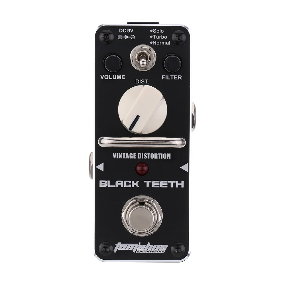 

AROMA ABT-3 BLACK TEETH Vintage Guitar Distortion Mini Analogue Effect True Bypass distortion guitar pedal Guitar Parts