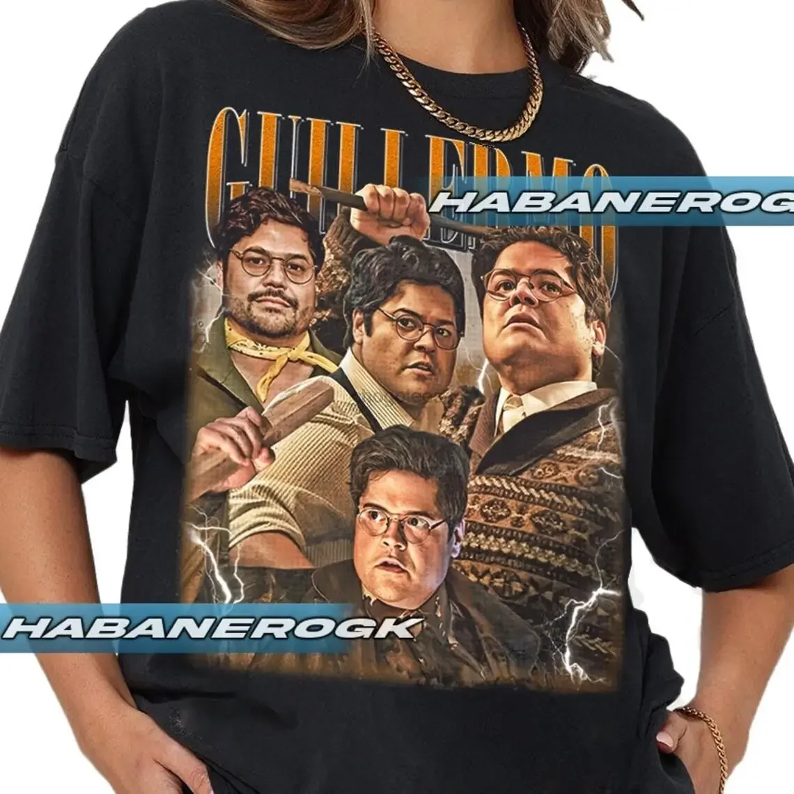 Винтажная Футболка ограниченной серии Гильермо подарок для женщин и мужчин