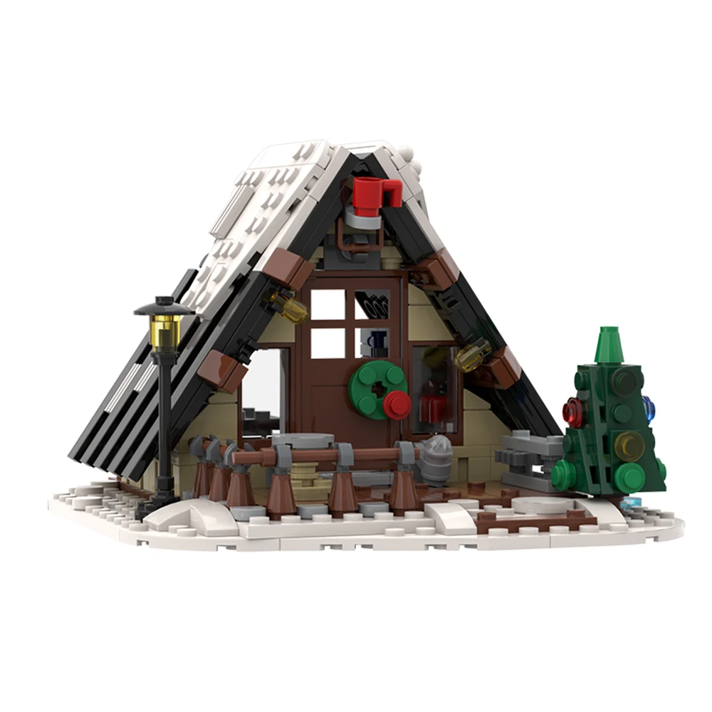 

MOC-59602 Winter Village House Street View Town Building Model Building Blocks Christmas Winter Series Brick Children Xmas gift