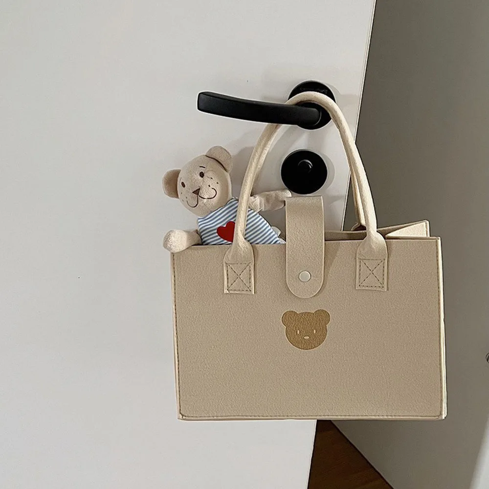 Сумка-тоут женская с рисунком медведя