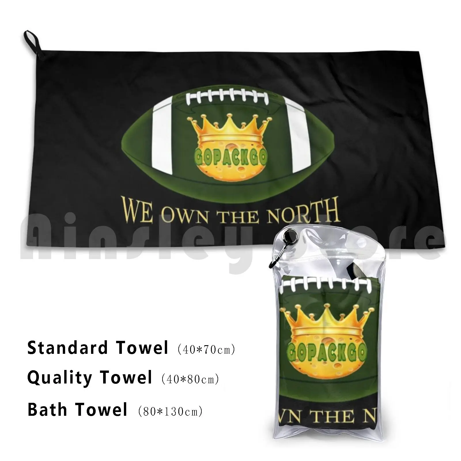 Quick Dry Quality Towel Cheesehead Green Bay Gb Go Pack Go Pack