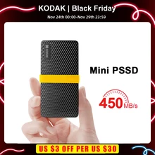 KODAK X200 External SSD Hard Drive HD Externo 1TB USB3.1 Mini Portable SSD 256B 512GB for Laptops Smartphone PS4 PC MAC TV