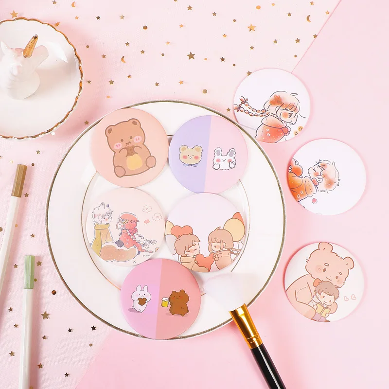 

Mini Cute Cartoon Makeup Mirror Pocket Traveling Makeup Mirror Portable Simple Mini Round Mirror Mini Makeup Mirror For Women