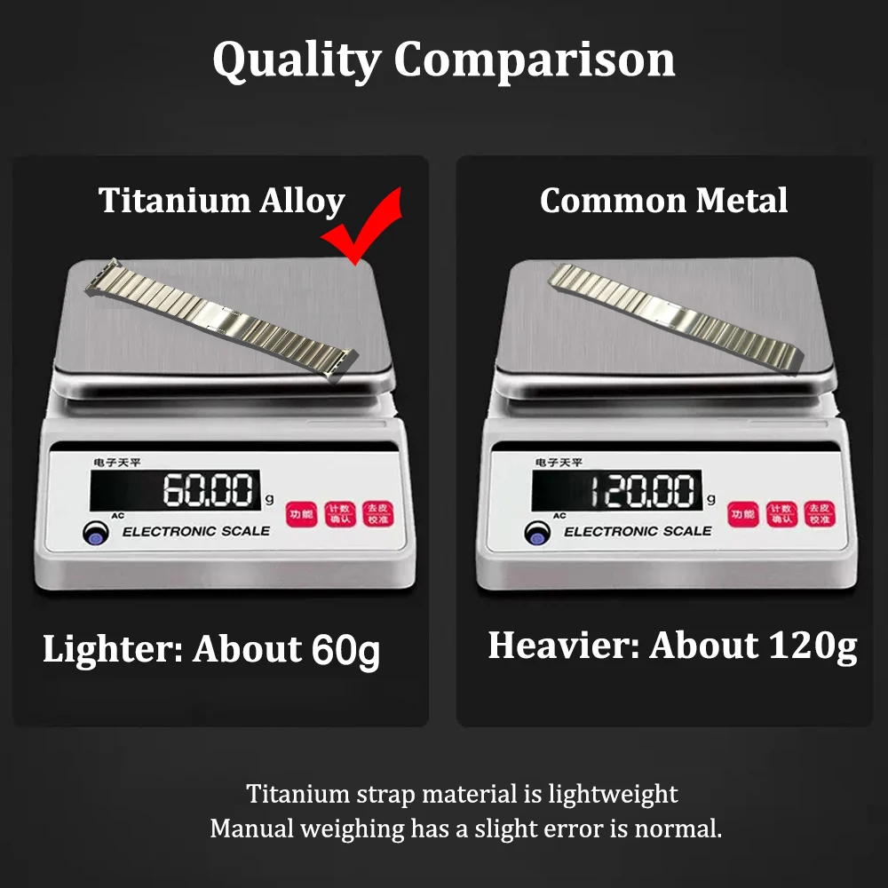 Titanium Alloy Strap For Apple watch Band 49mm 45mm41mm 44mm42mm  Stainless steel Bracelet For iWatch series 8 Ultra7 6 SE 5Band