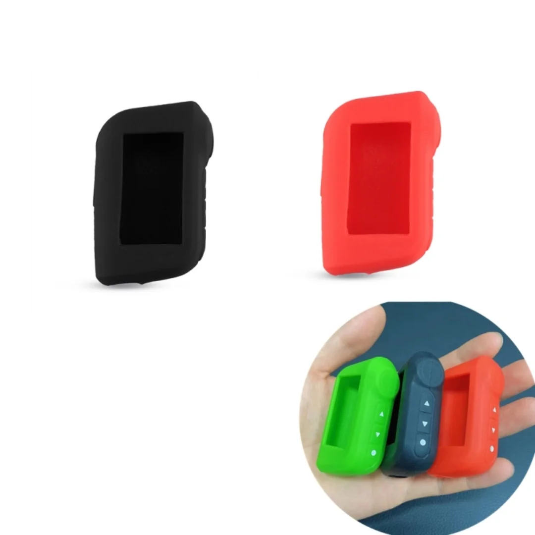 New Silicone Auto Key Case for Starline A93 A63 Russian Version Two Way Car Alarm LCD Remote Controller Keychain Fob Cover