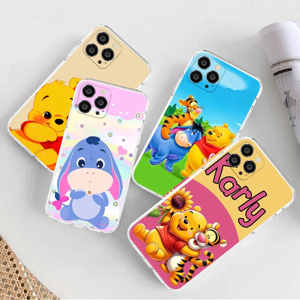 Прозрачный чехол для Samsung A25 A31 A50S A30S A72 F23 M23 M54 Note 10 20 S20 S21 25 FE Ultra Lite Pro Plus KD-37 Tigger Winnie