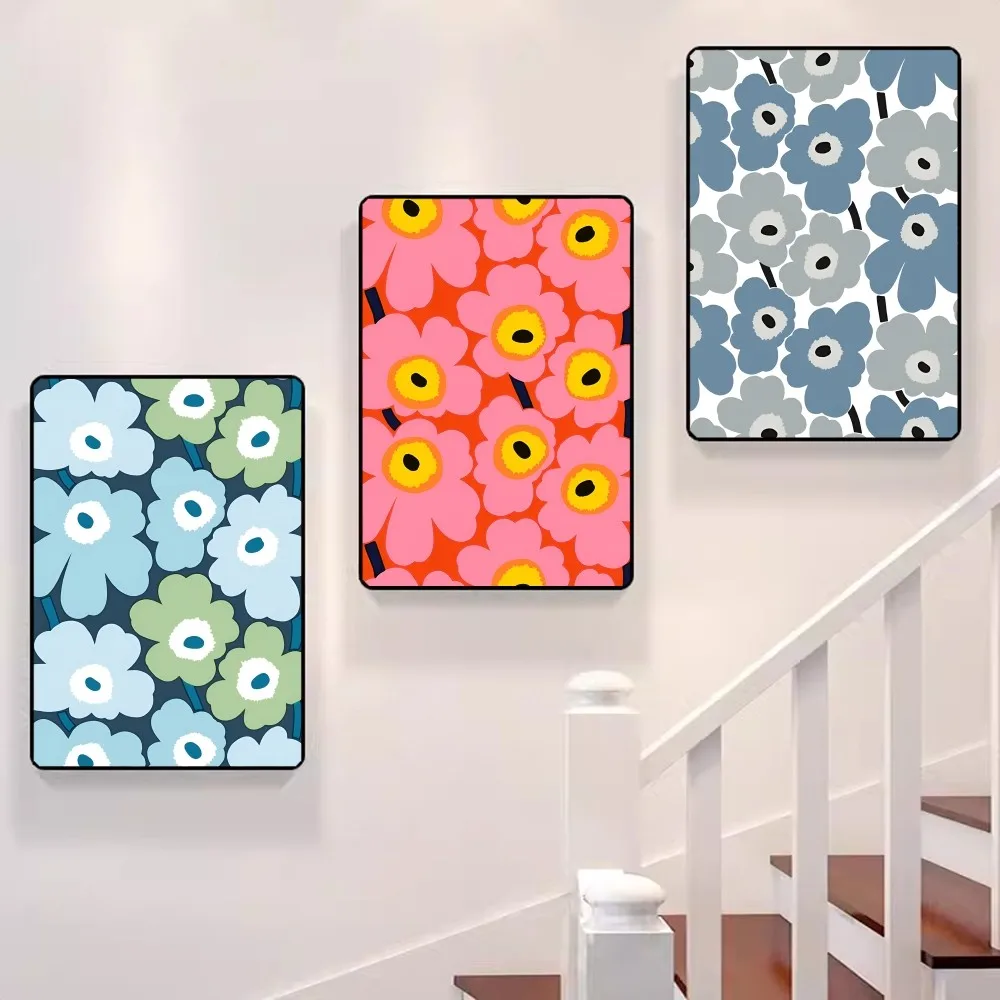 Красочные Аниме Постер С Цветком Мака Наклейки В Стиле Ретро Японский Стиль