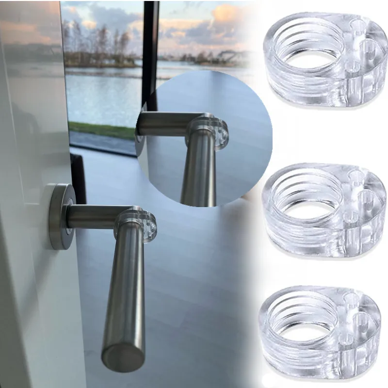 

10Pcs Safety Door Stopper Anti-Collision Wall Protection Furniture Protector Silicone Shock Absorber Knob Bumper Handle Buffer