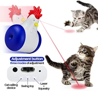cat laser toy multifunctional interactive cat toys indoor squeaking self balance touch sensor recharge movable tumbler pets toys