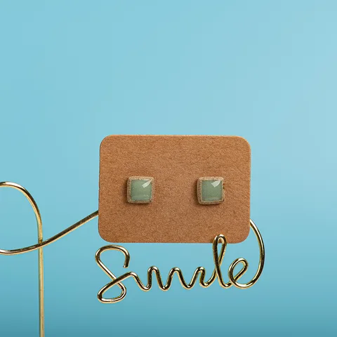 Midofare керамические серьги-гвоздики multicolor