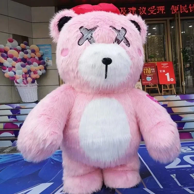 Simbok надувной розовый медведь косплей костюм талисман реквизит для выступлений